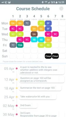 Course Schedule android App screenshot 4